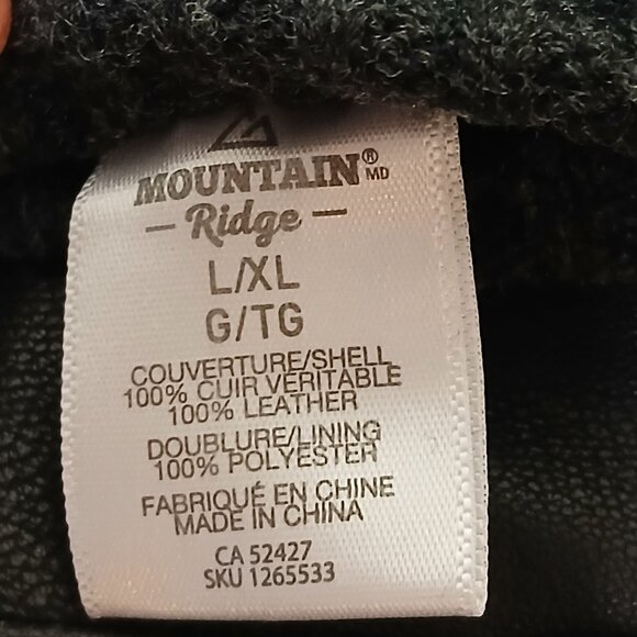 NWOT Mountain Ridge 100% Leather Men's Driving Gloves Size L/XL - Picture 4 of 4